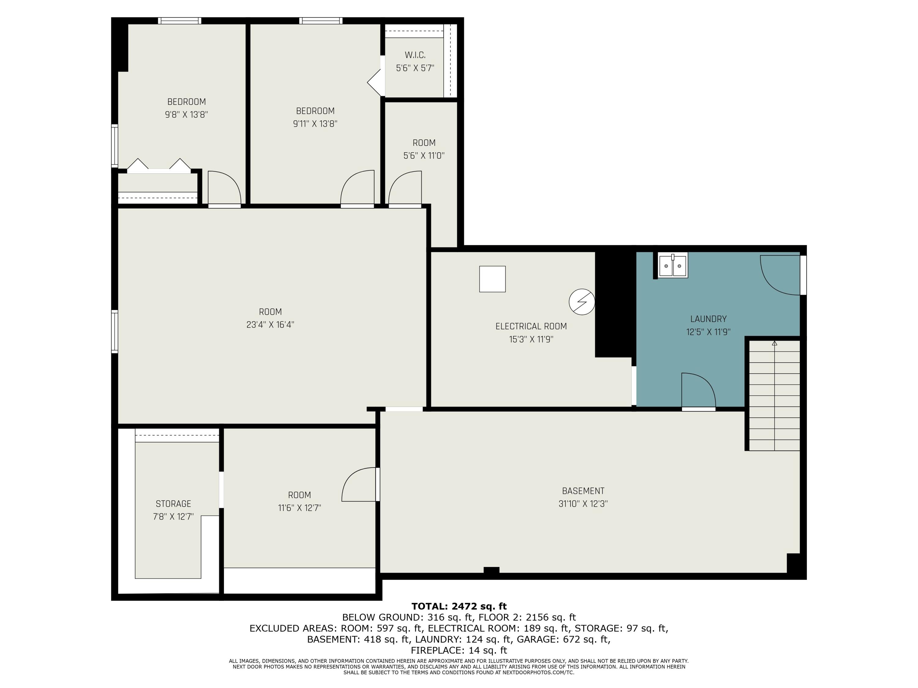 6035 West Trails End Road Ludington, MI 49431 - Photo 37 of 37 Basement Floorplan