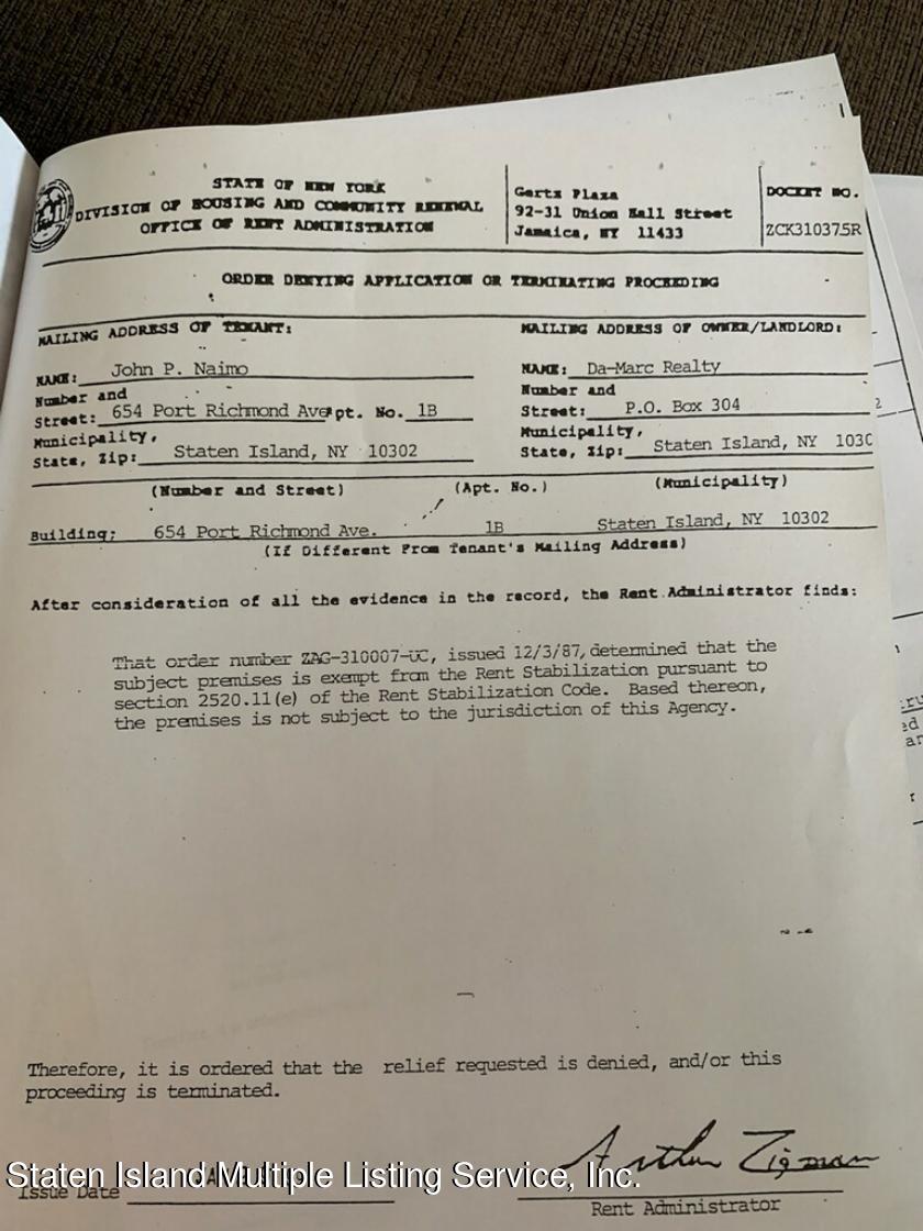 646-662 Port Richmond Avenue Staten Island, NY 10302 - Photo 18 of 19 not rent stabilized