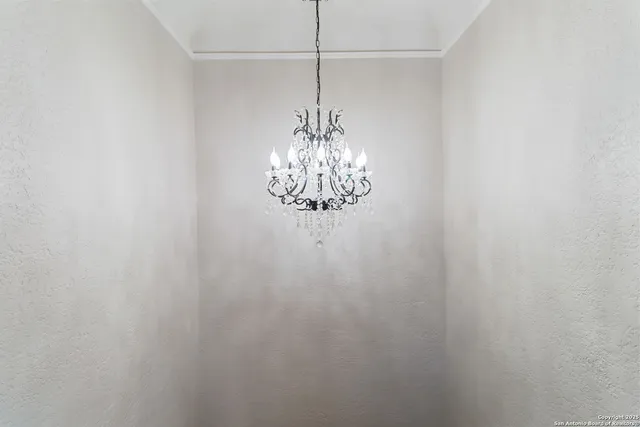 a view of balcony with yard