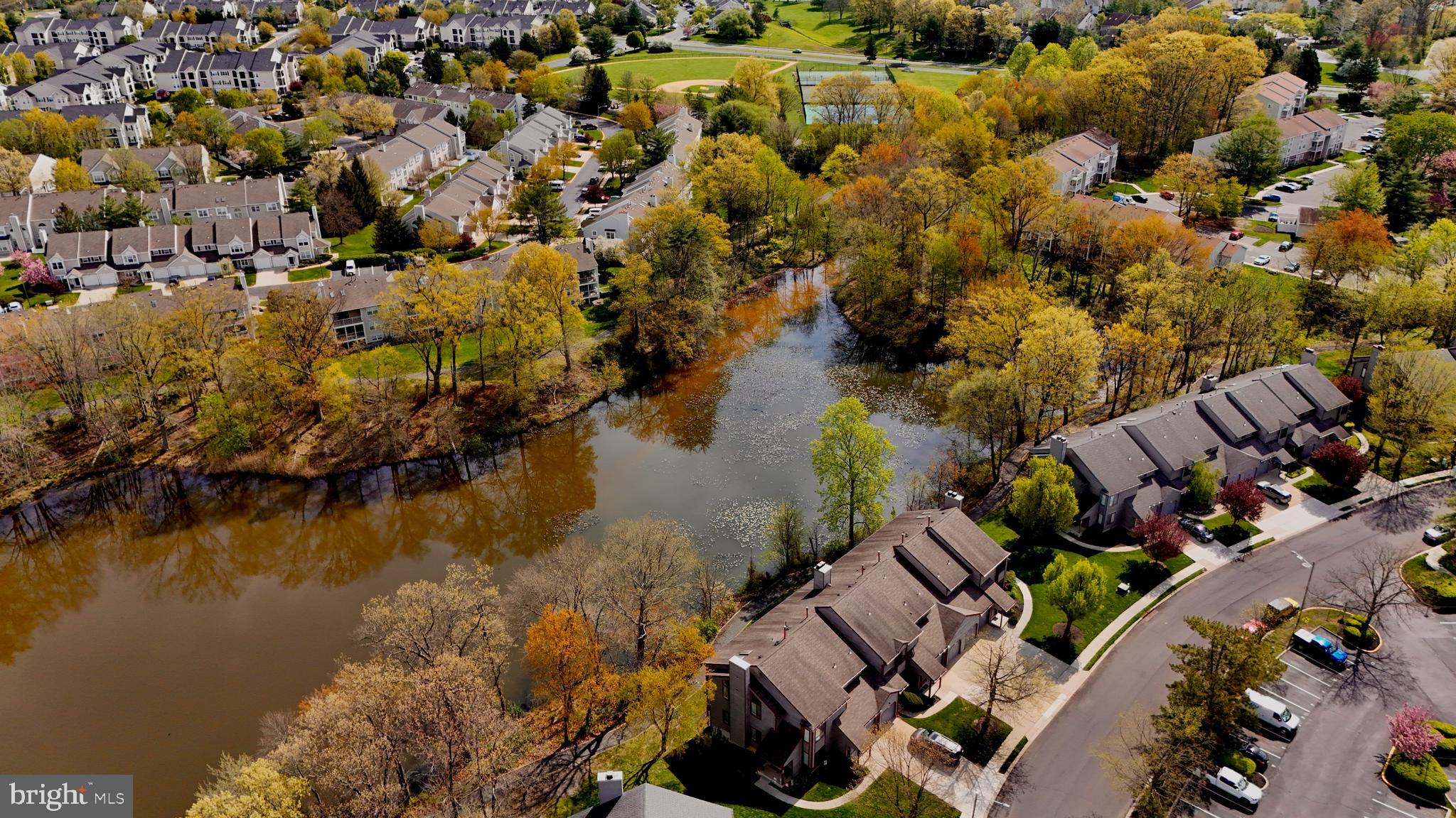 3303A Chadbury Road Mount Laurel, NJ 08054 - Photo 35 of 35 an aerial view of a house with a lake view
