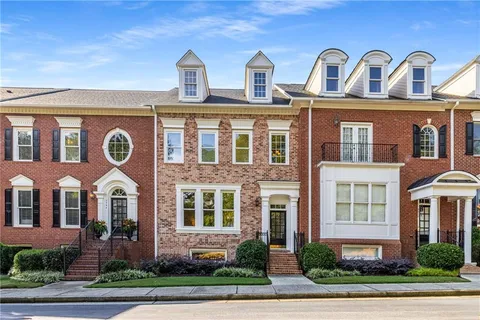 a front view of a building