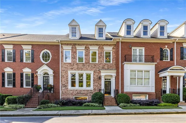 a front view of a building