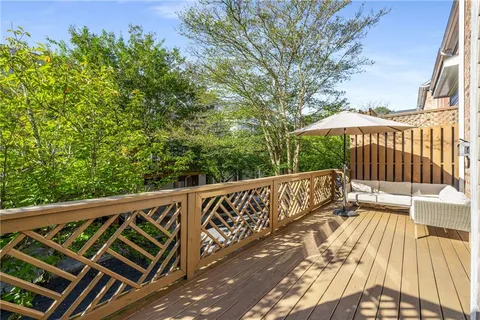 a front view of a building with street view