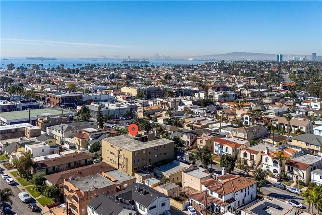 an aerial view of a city
