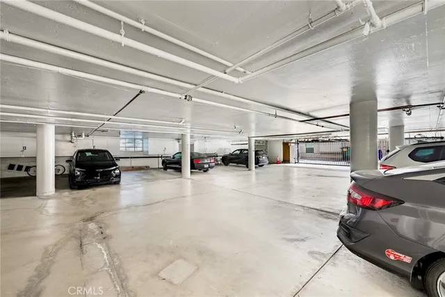 a view of a car garage