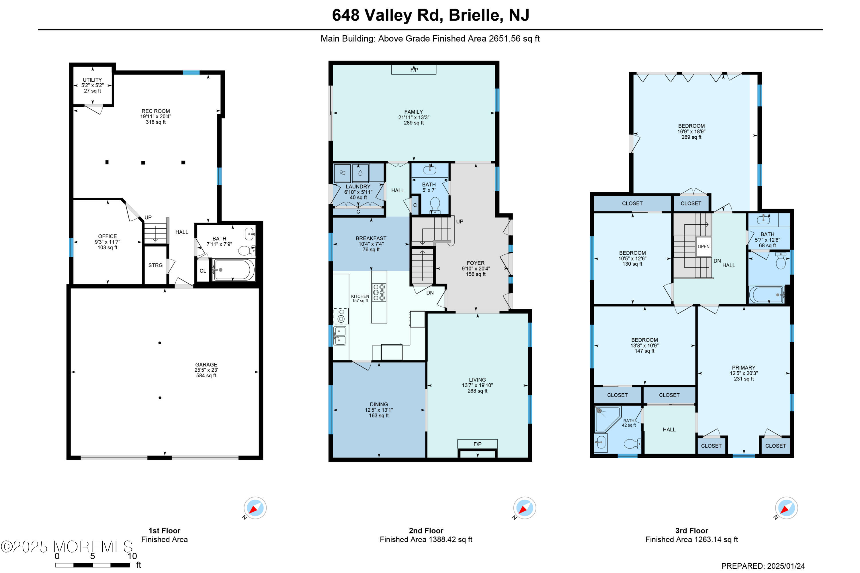 648 Valley Road Brielle, NJ 08730 - Photo 50 of 50 01-Floorplan Page 1