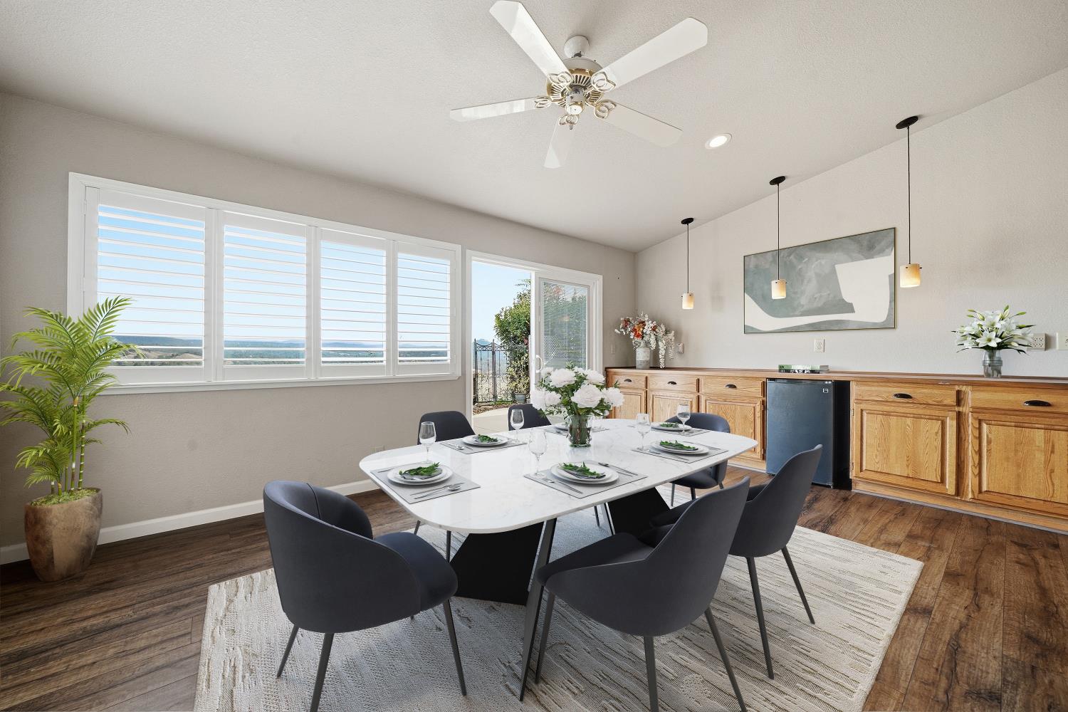 10370 Spunn Road Jackson, CA 95642 - Photo 63 of 87 a view of a dining room with furniture window and wooden floor