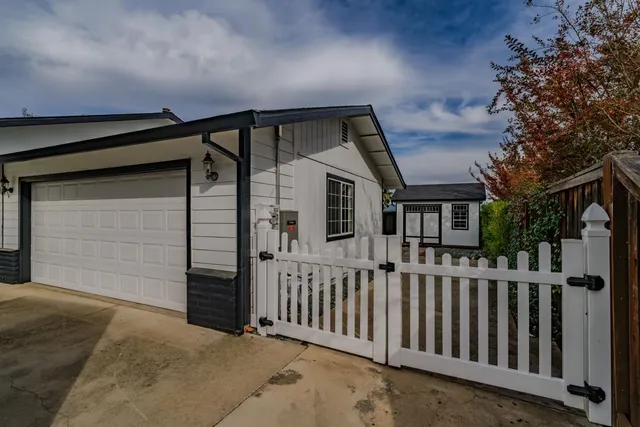 a view of a lake with a mountain in the back