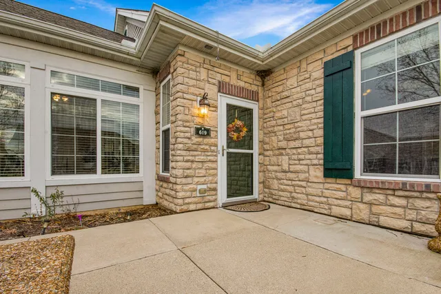 a front view of a house with a window