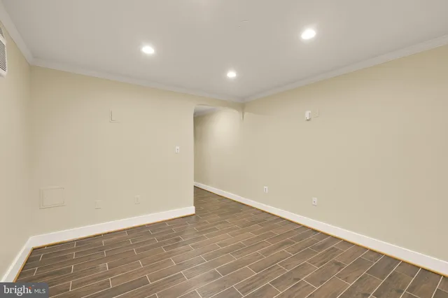 a view of an empty room