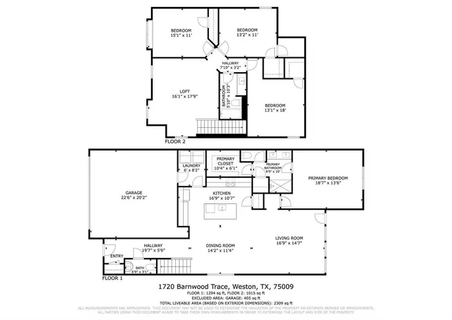 $2,800 | 1720 Barnwood Trace, Weston, TX 75009