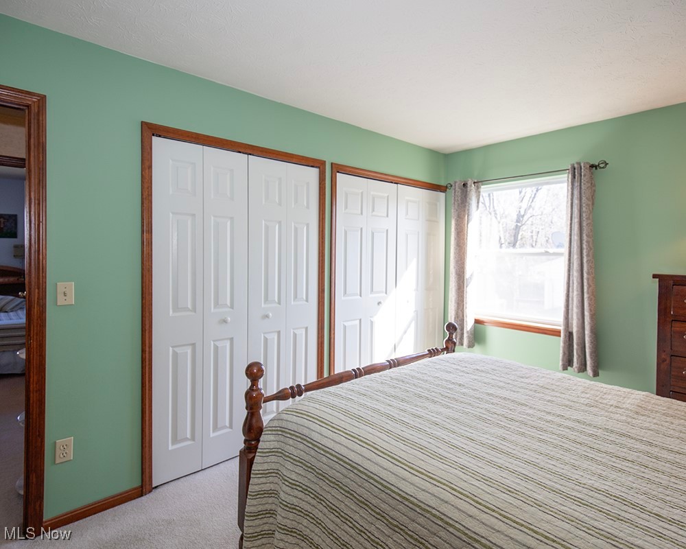 1614 South Abbe Road Elyria, OH 44035 - Photo 15 of 35 Carpeted bedroom with baseboards and two closets