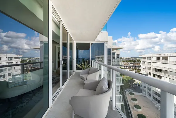 a view of a terrace with chairs