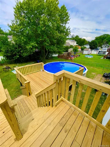 a view of an outdoor space and a yard