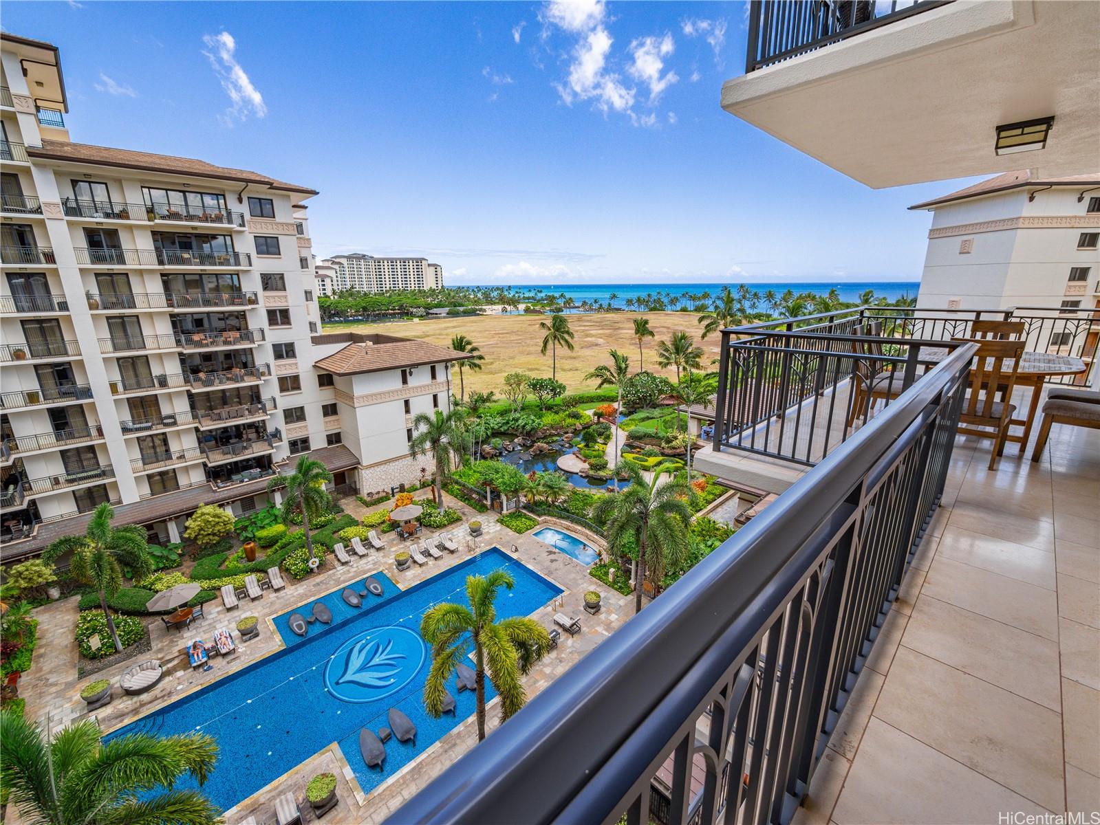 92-104 Waialii Place, Unit O712 Kapolei, HI 96707 - Photo 19 of 25 a view of a balcony with chairs