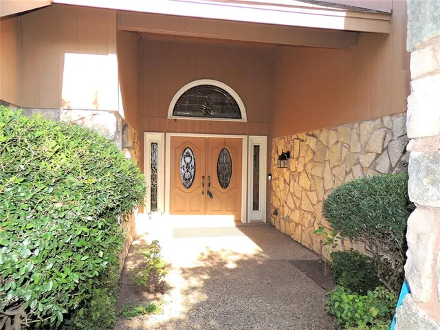 a front view of a house with shower