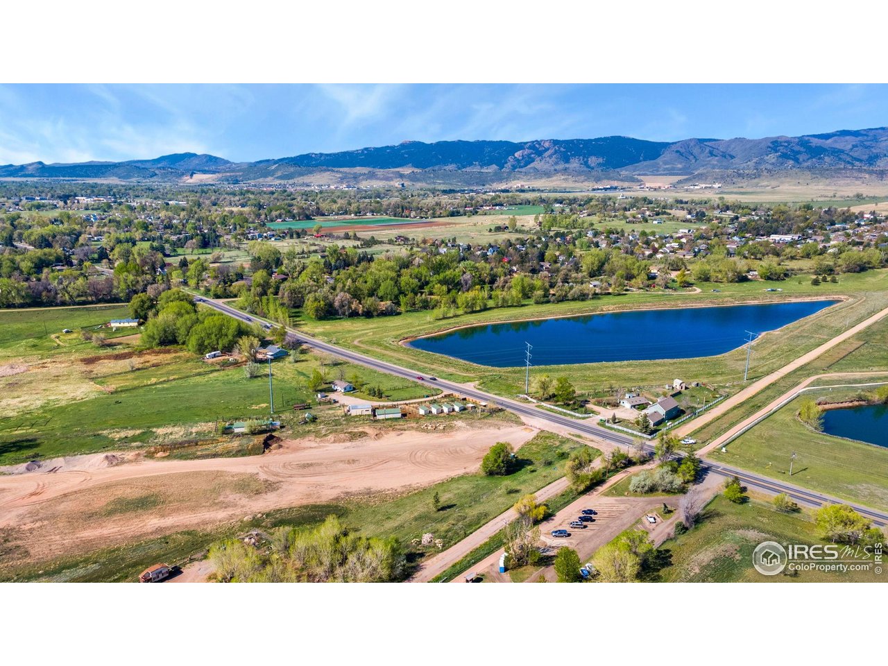 1340 North Taft Hill Road Fort Collins, CO 80521 - Photo 39 of 40 a view of an aerial view of residential houses with outdoor space and river