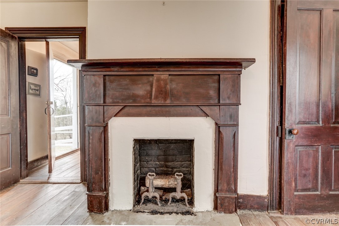4625 Walton Road Louisa, VA 23093 - Photo 33 of 50 a close view of a fireplace with washer and dryer