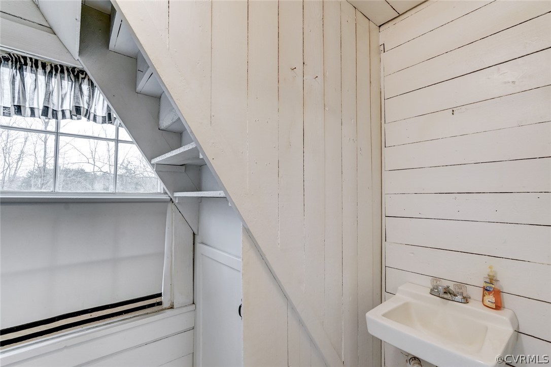 4625 Walton Road Louisa, VA 23093 - Photo 37 of 50 a view of staircase with white walls and a window