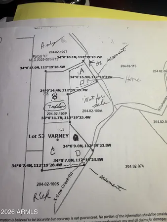 $30,000 | 37750 Cow Creek Road, Unit C, Morristown, AZ 85342