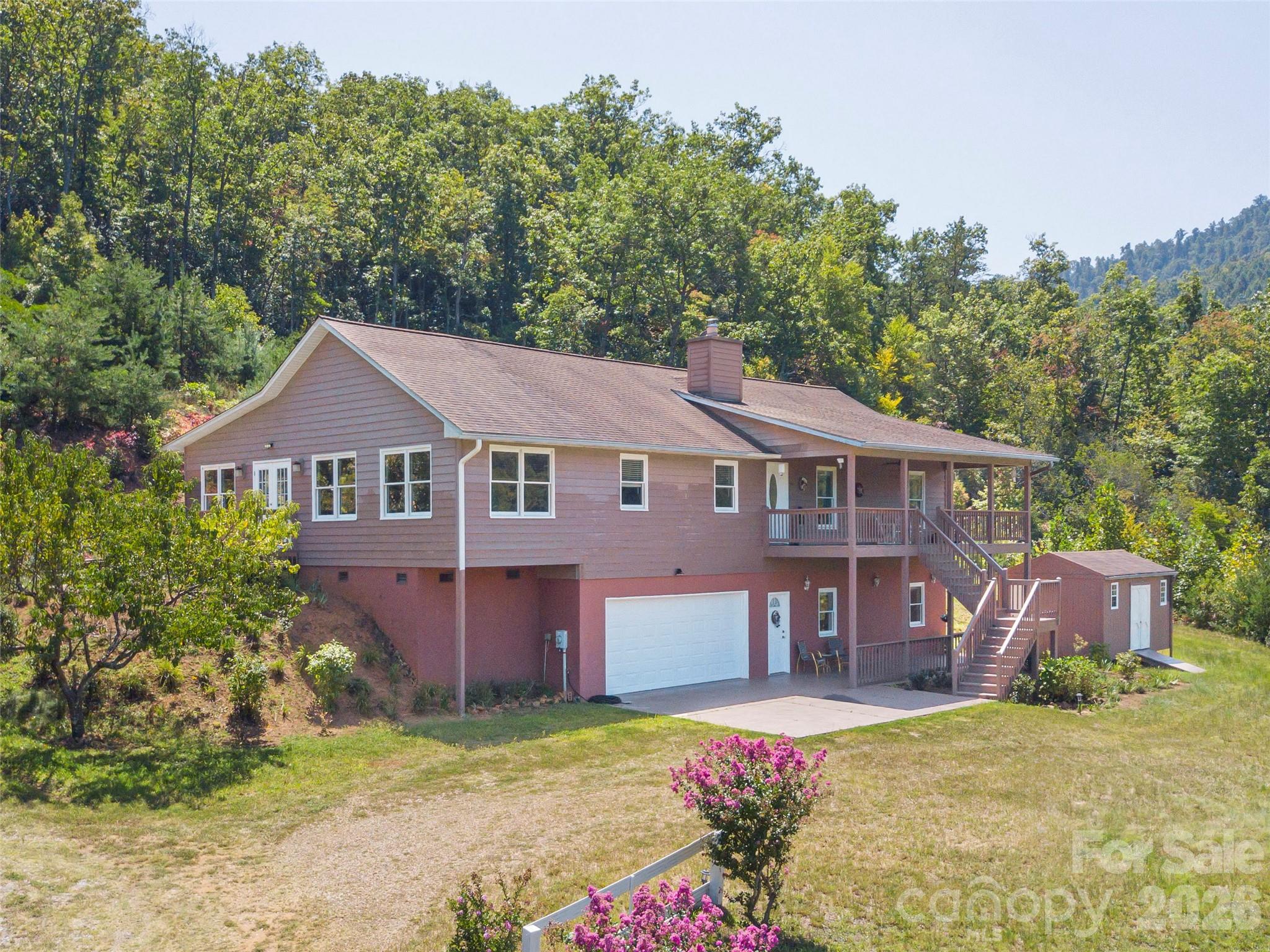 1120 Jacobs Branch Road Franklin, NC 28734 - Photo 6 of 36 front view of a house with a yard