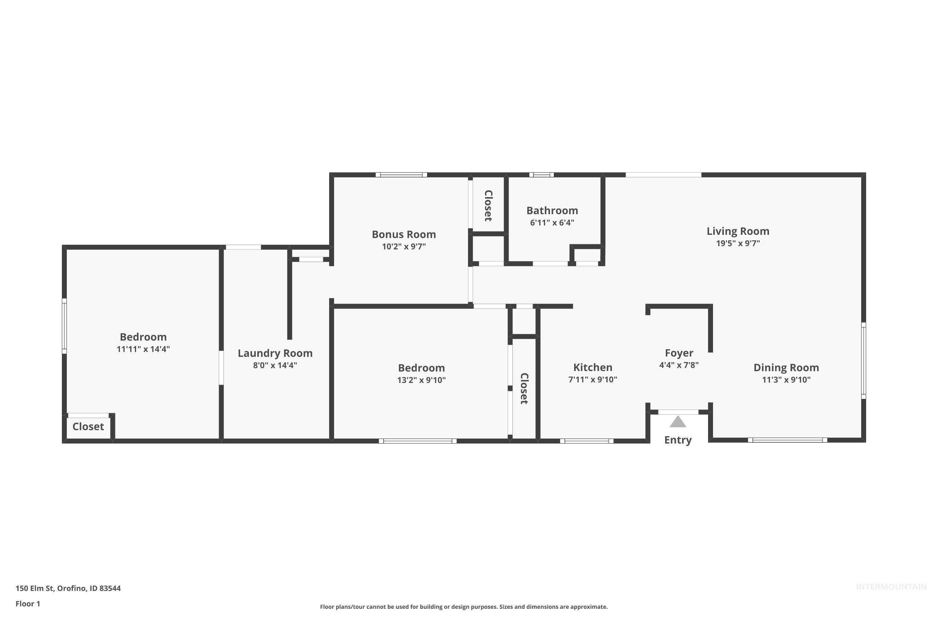 150 Elm Street Orofino, ID 83544 - Photo 36 of 36 Floor plan