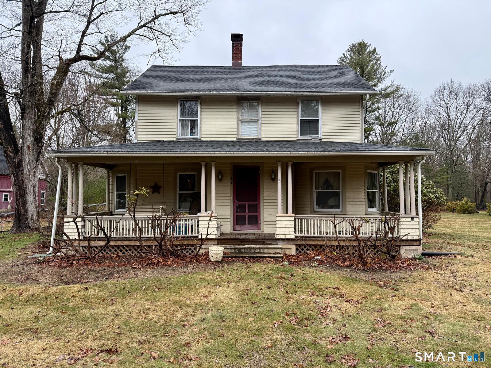 21 High Bridge Road Newtown, CT 06482 - Photo 1 of 10 a front view of a house with a porch