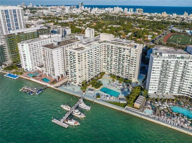 a view of a city with tall buildings