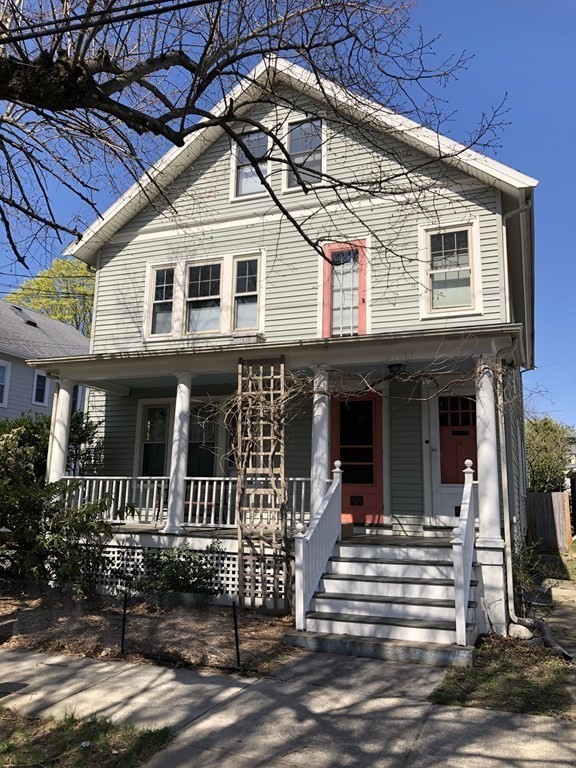 a front view of a house