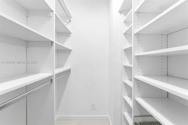 a view of walk in closet