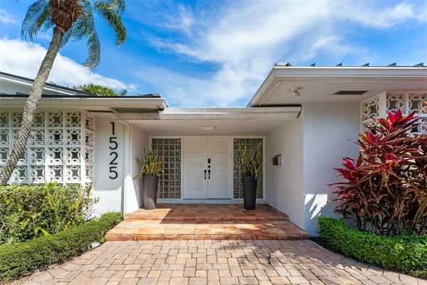 a front view of a house