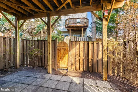 a view of outdoor space with seating area