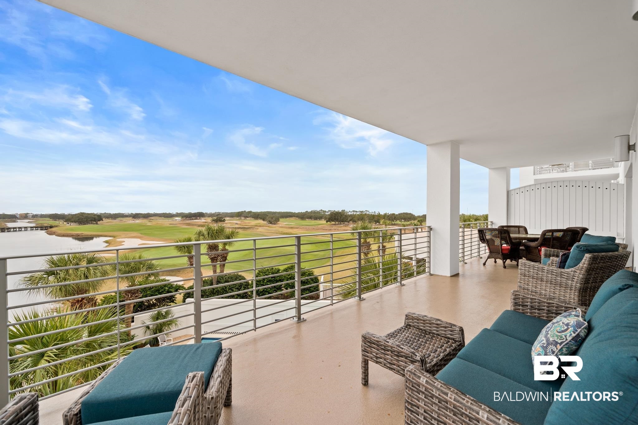 815 Plantation Road, Unit 301 Gulf Shores, AL 36542 - Photo 17 of 29 Balcony featuring an outdoor living space and a water view