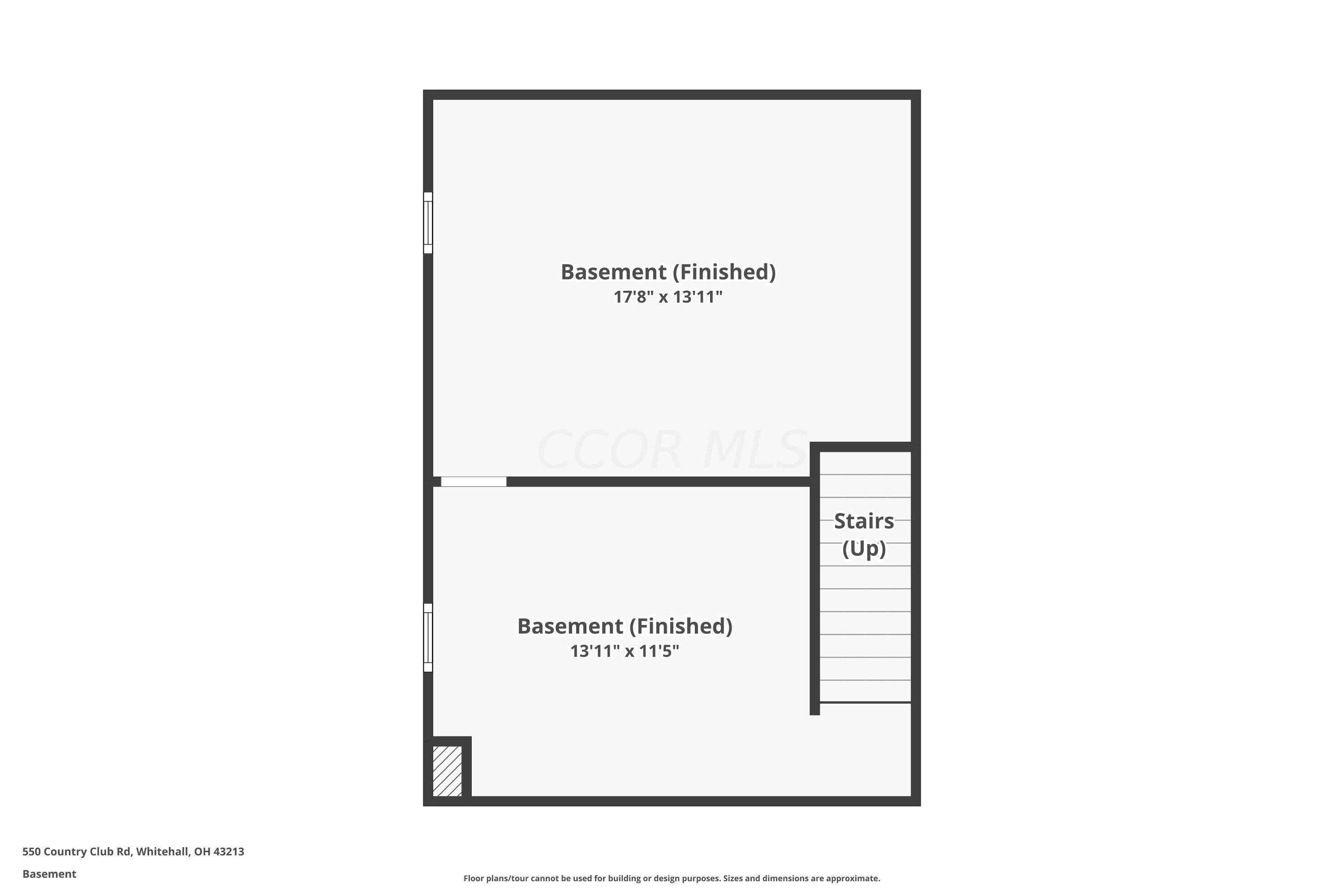 550 Country Club Road Columbus, OH 43213 - Photo 60 of 60 Basement floorplan