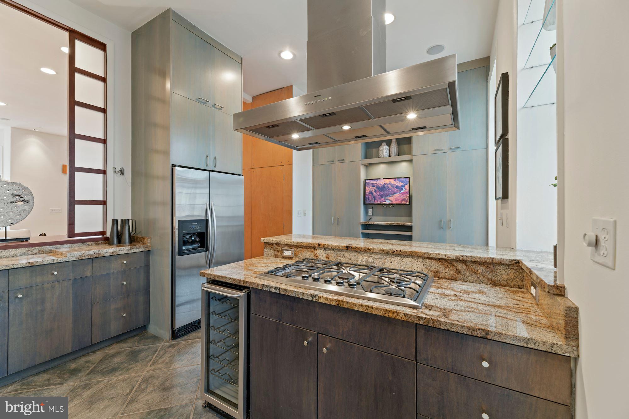 1313 Riggs Street Northwest Washington, DC 20009 - Photo 6 of 35 Kitchen with Custom Built-ins