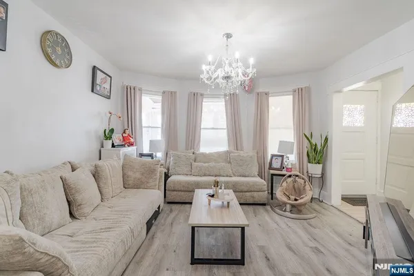 a bedroom with a bed and furniture