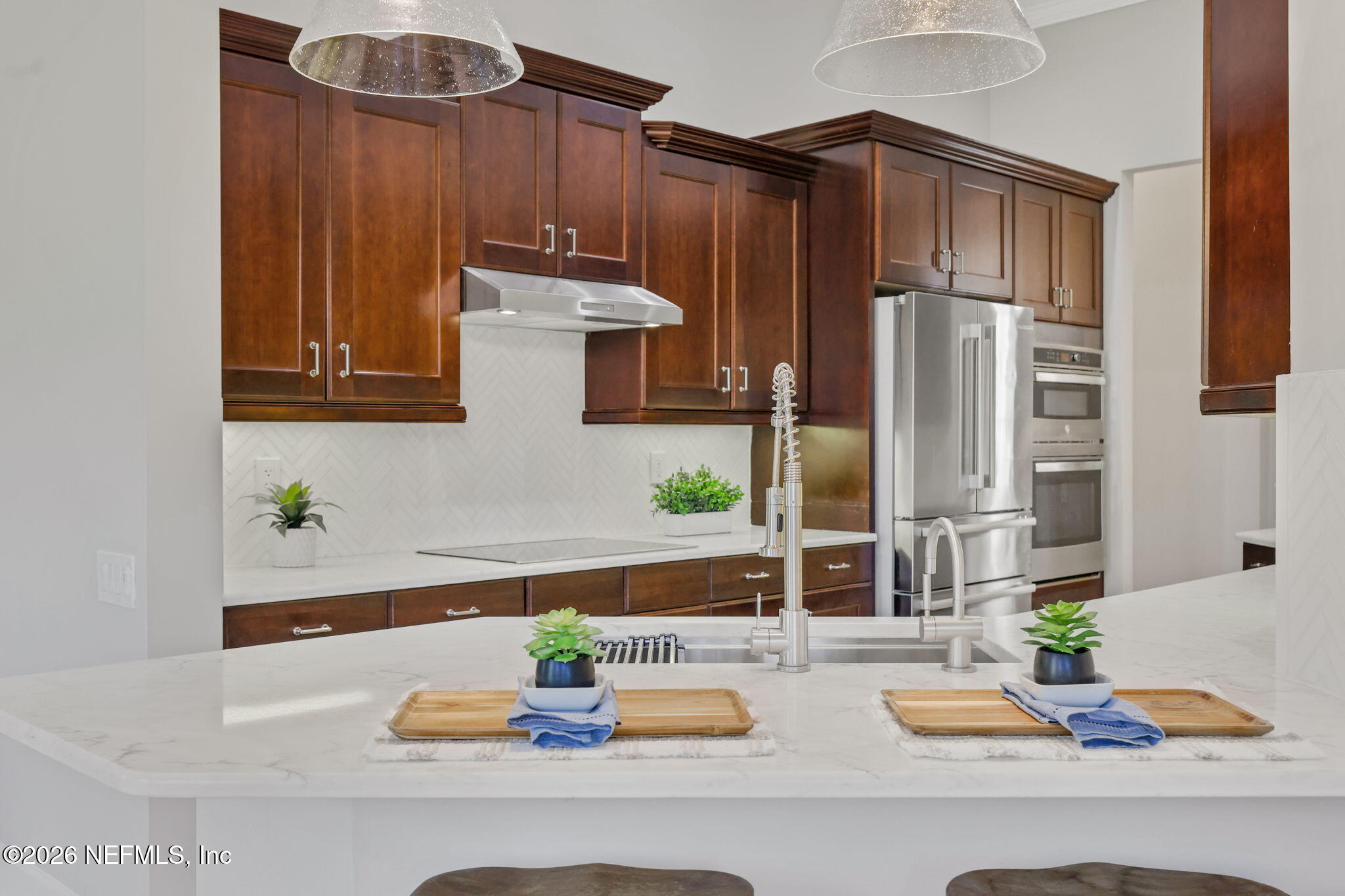 1013 Inverness Drive St. Augustine, FL 32092 - Photo 12 of 65 Kitchen with Cherry Wood Cabinets