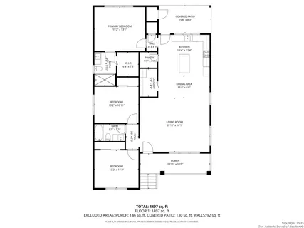 a picture of a person on a wall