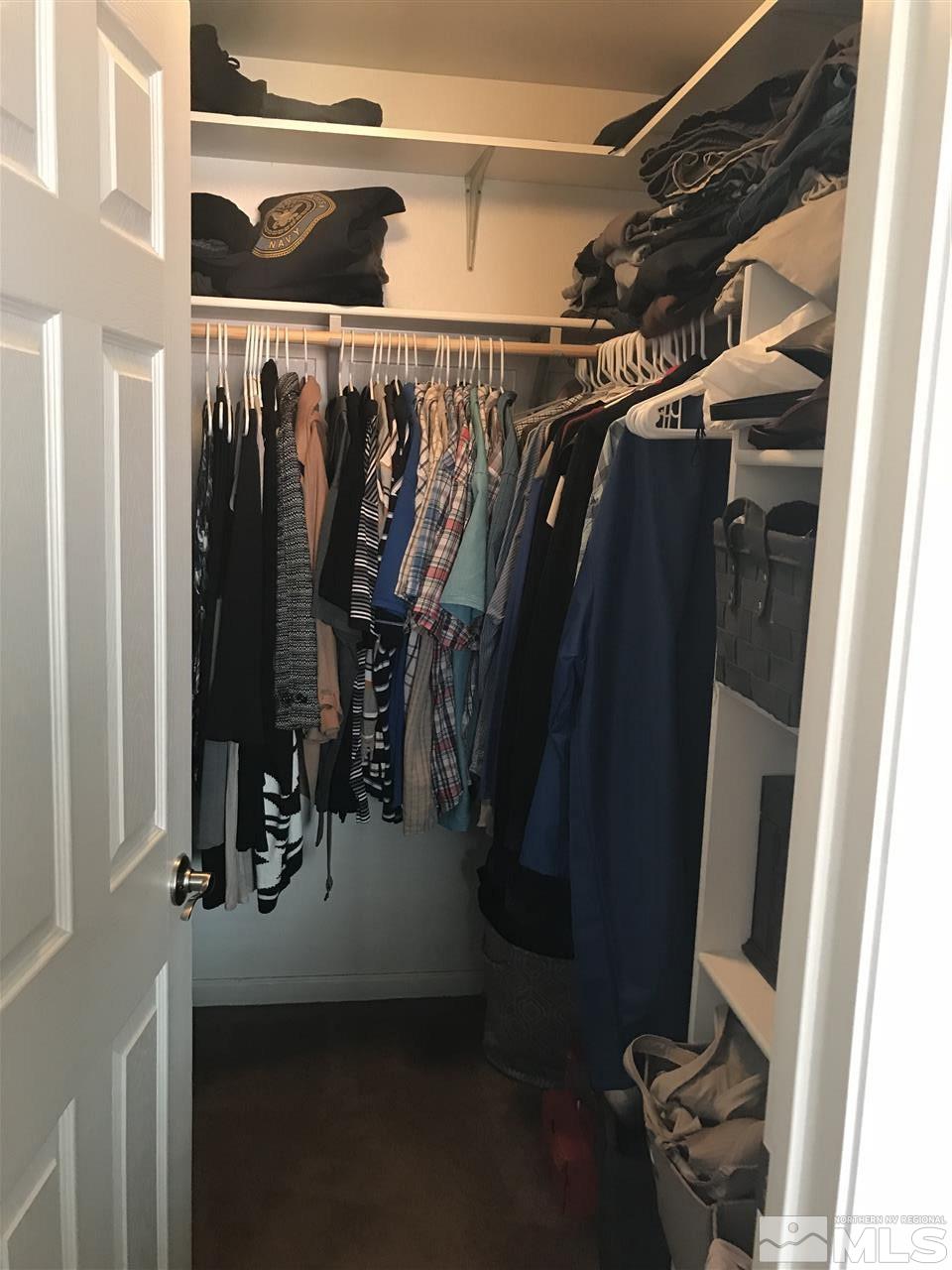 17891 Brushland Drive Reno, NV 89508 - Photo 18 of 25 a view of walk in closet with clothes and shoes