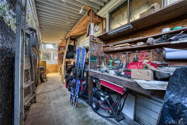 a view of storage and utility room
