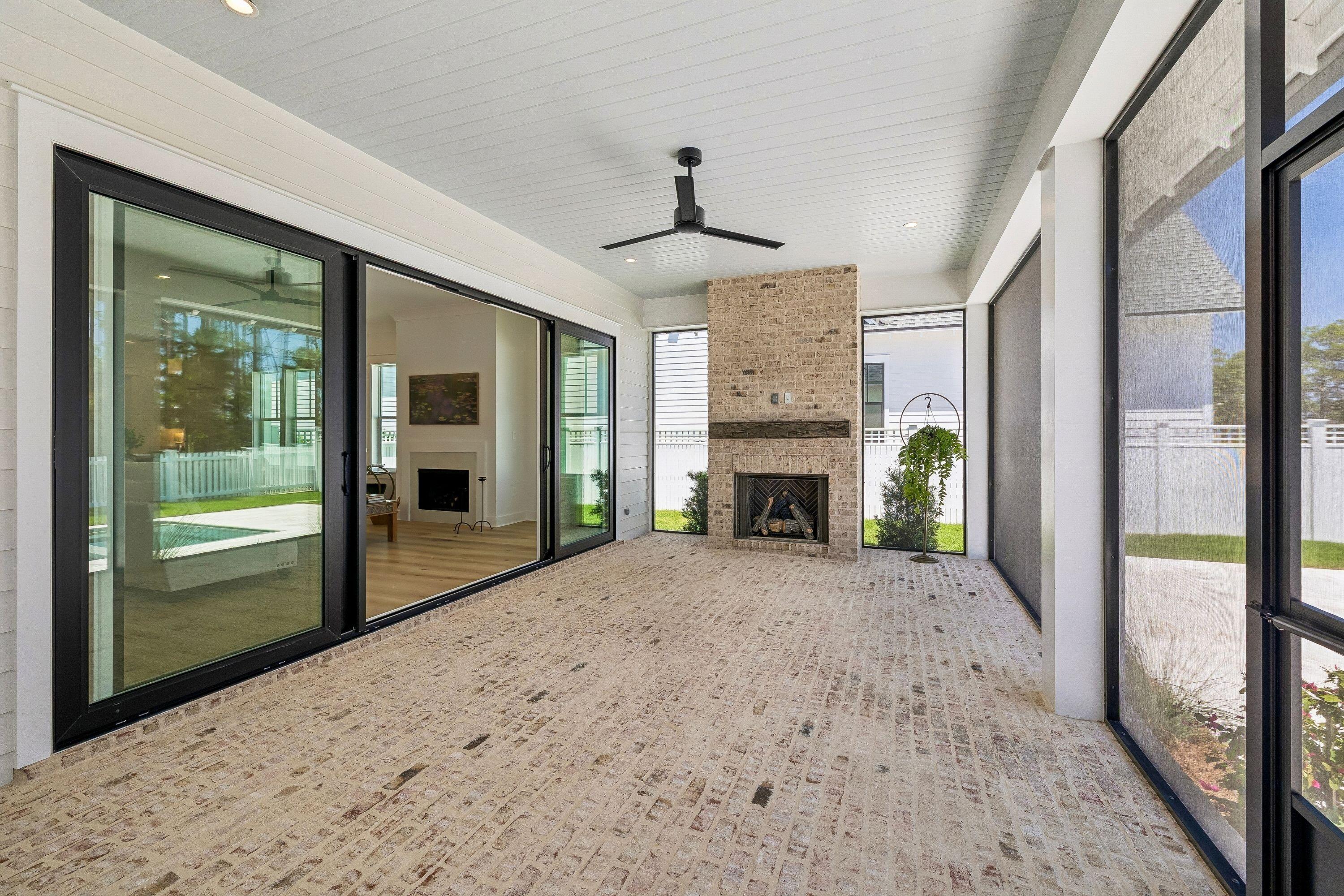 314 West Firethorn Circle Inlet Beach, FL 32461 - Photo 23 of 78 Extended Back Porch with Sliding Door