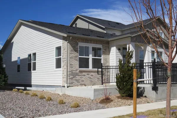 a front view of a house