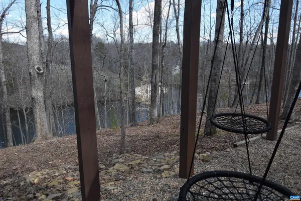 a view of a glass door and porch