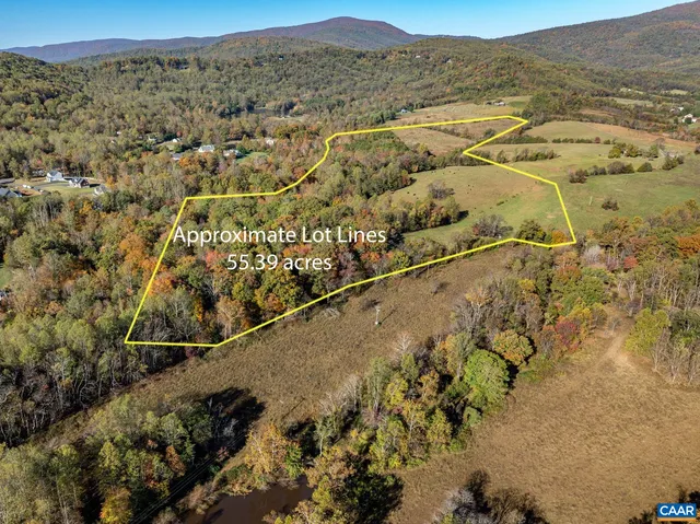 a view of an outdoor space and mountain view
