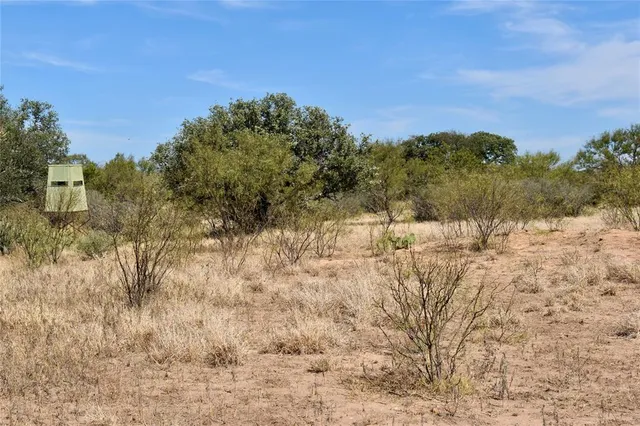 a view of a yard covered with snow