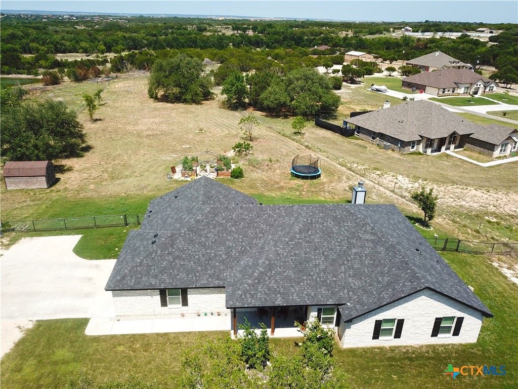 1142 Lutheran Church Road Copperas Cove, TX 76522 - Photo 2 of 48 an aerial view of a house with a lake view