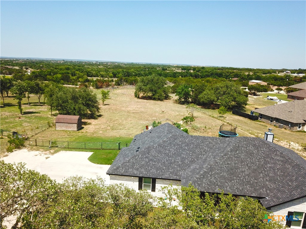 1142 Lutheran Church Road Copperas Cove, TX 76522 - Photo 47 of 48 an aerial view of a house with a lake view