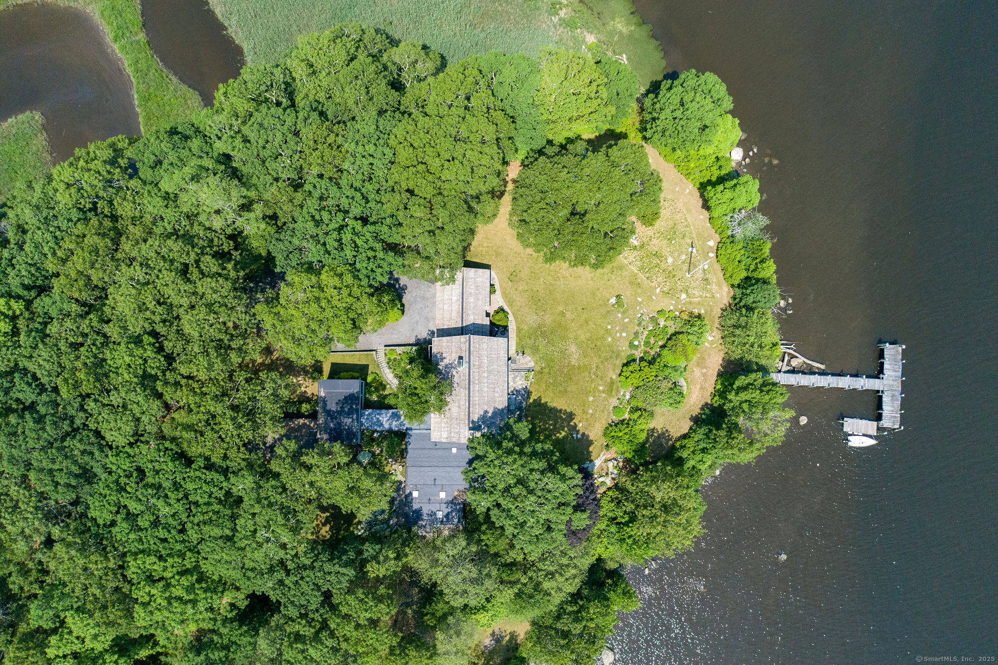 41 Watrous Point Road Old Saybrook, CT 06475 - Photo 3 of 40 an aerial view of a house