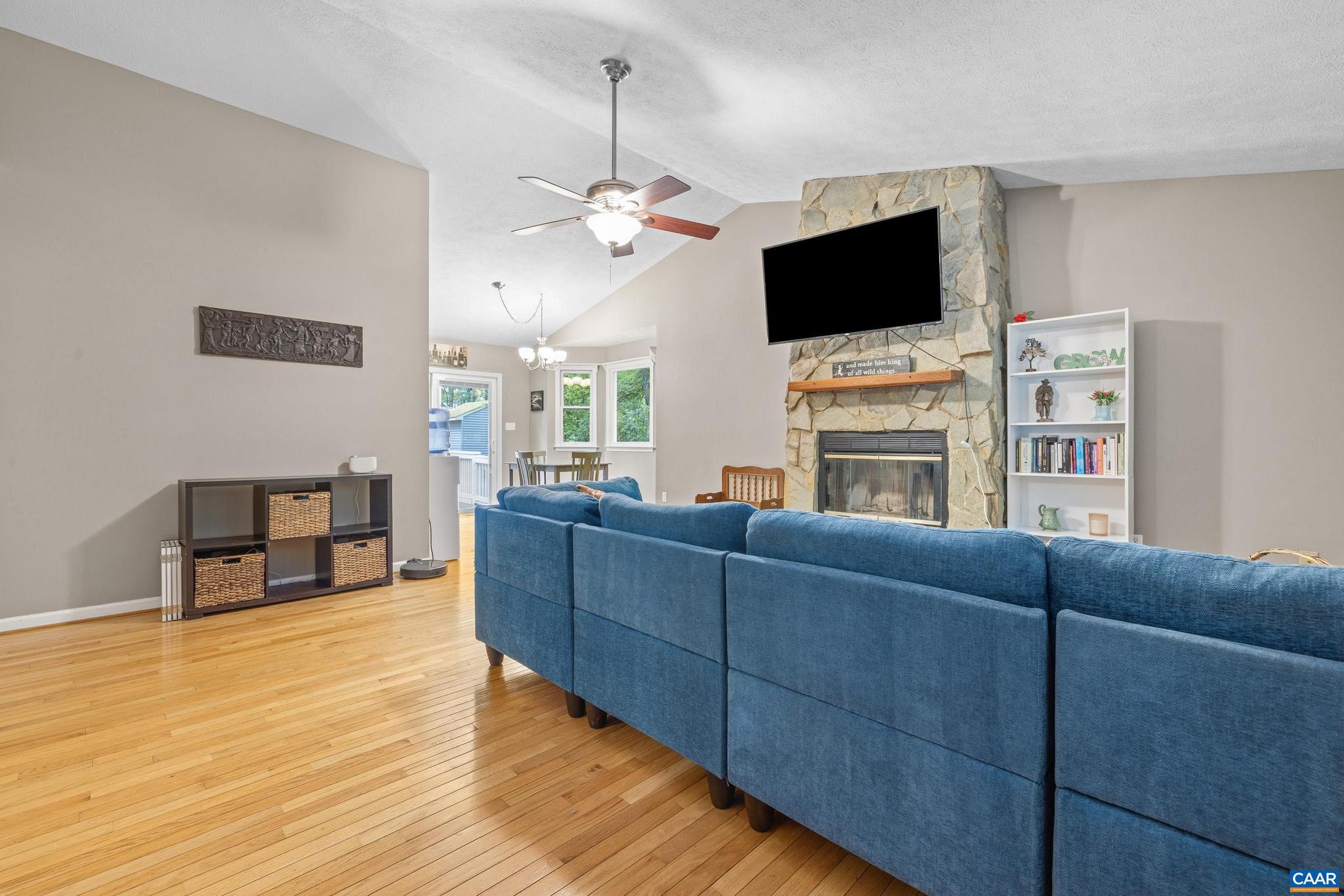 21 Ashton Road Palmyra, VA 22963 - Photo 7 of 35 a living room with furniture fireplace and flat screen tv