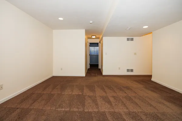 a view of an empty room